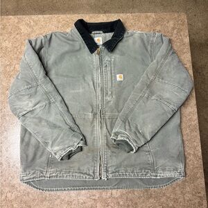 Y2K Green and Black Carhartt Jacket